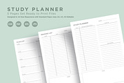 Study Planning Pages Set V-10, a Stationery Template by shahsoft (Thumbnail 1 of 3)