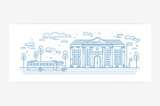 School building line art, an Education Illustration by Good Studio (Thumbnail 3 of 4)