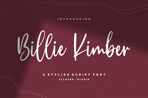 Billie Kimber Stylish Script Font