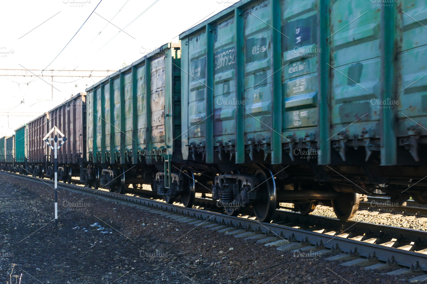 Train with containers, a Photo by KAA