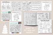 Christmas village coloring games, an Education Illustration by Lexi Claus (Thumbnail 12 of 15)