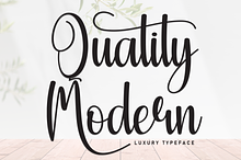 Quality Modern | Script Font