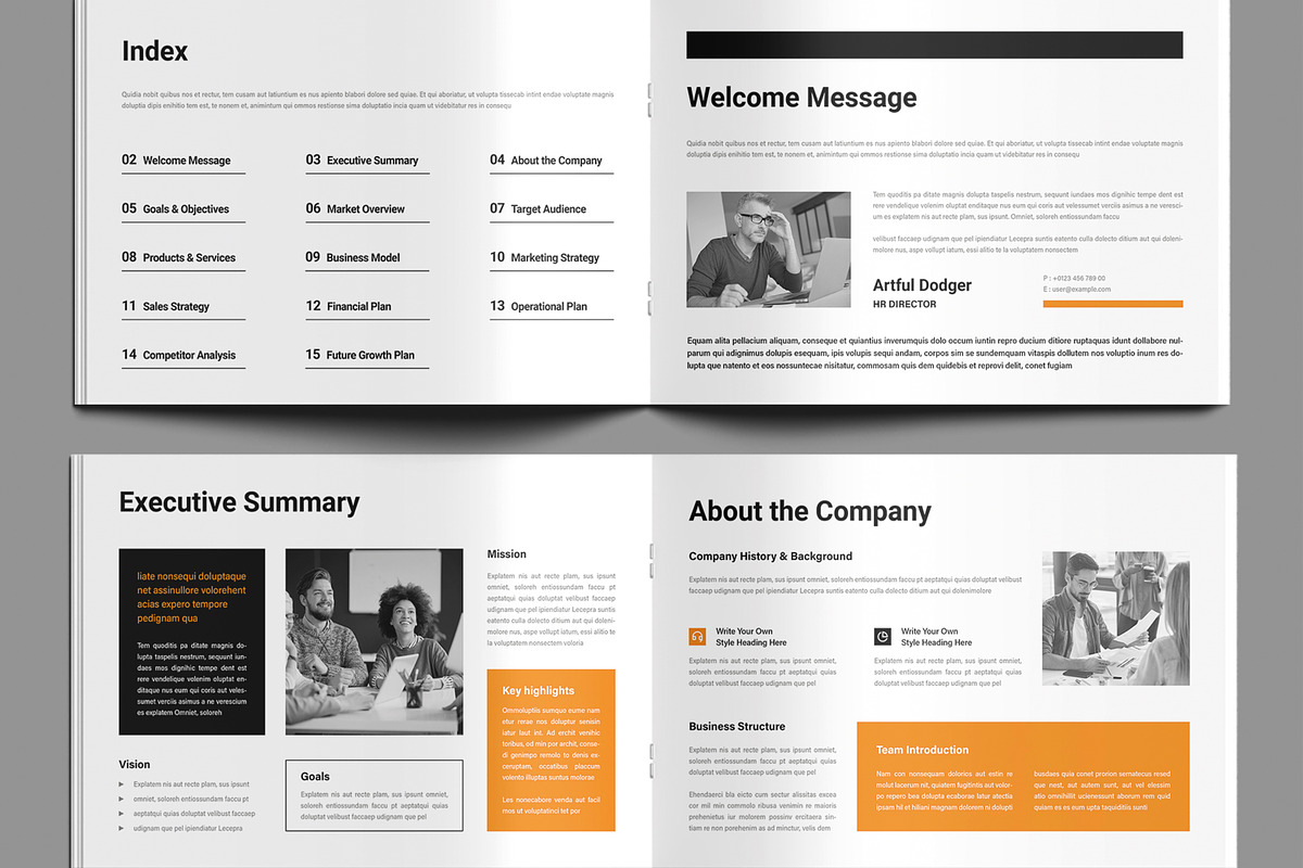 Corporate Business Plan Brochure preview 3