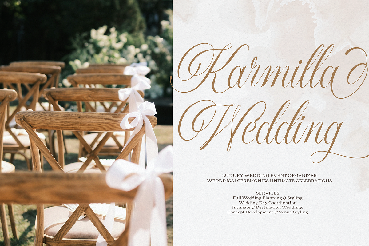 Sirclair Miwareta Beauty Calligraphy, a Script Font by Denustudios (Photo 2 of 12)