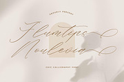 Flumtips Noulevia – Chic Calligraphy, a Script Font by Storytype Studio (Thumbnail 1 of 15)