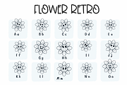 Flower Retro | Symbols Fonts, a Symbol Font by Sirinart (Thumbnail 2 of 6)