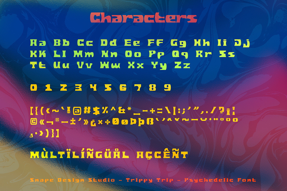Trippy Trip - Psychedelic Font
