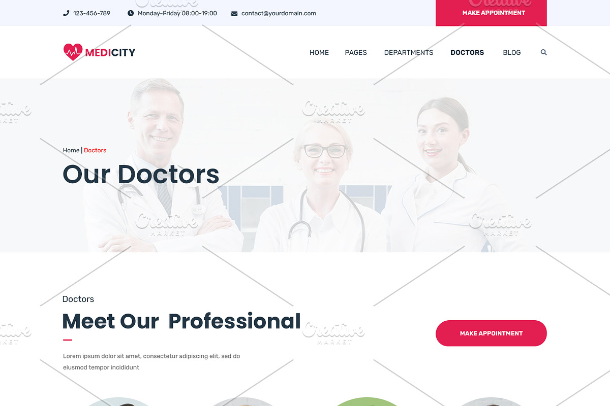Medical & Health Website, a Landing Page Template by ArtifyWeb (Photo 8 of 16)