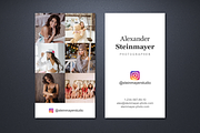 Instagram Business Card Template PSD, a Business Card Template by ElephantArts (Thumbnail 2 of 7)