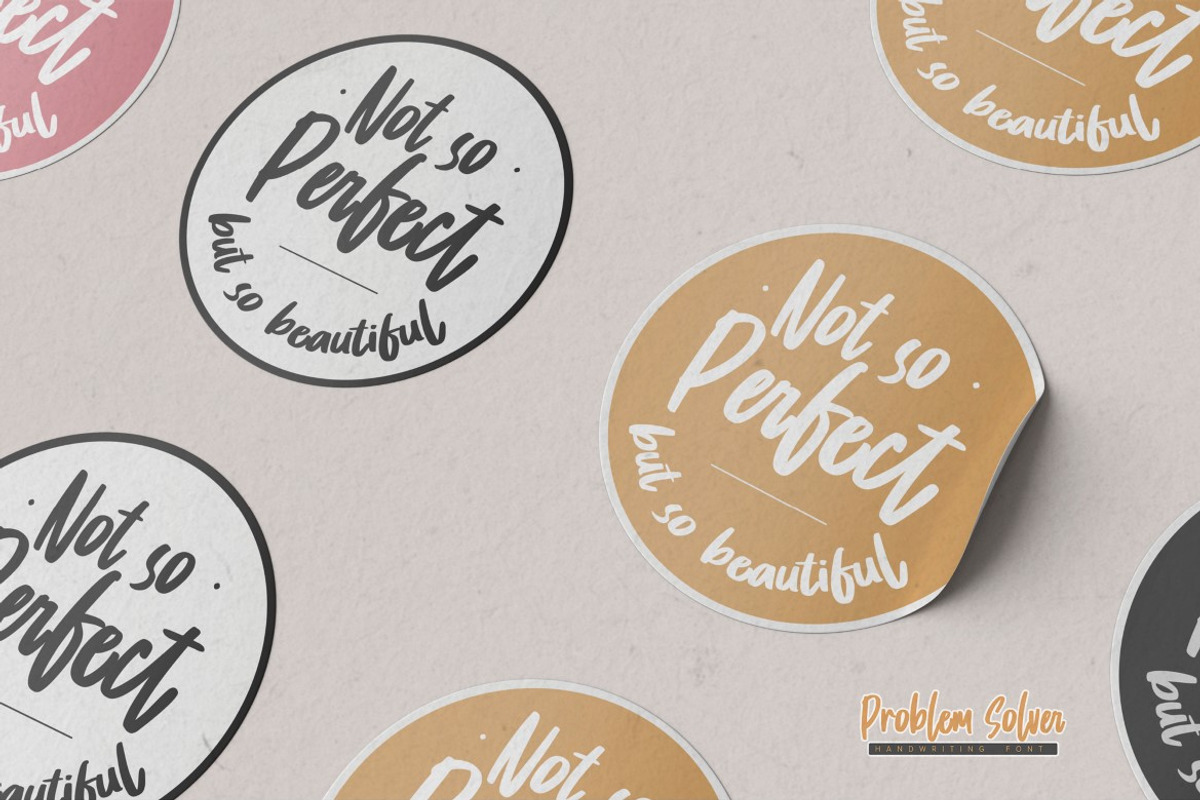 Problem Solver -Playful Display Font, a Script Font by Gassstype (Photo 3 of 8)