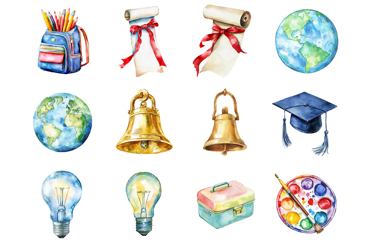 School Clipart, a Graphic by CitraGraphics (Photo 3 of 3)