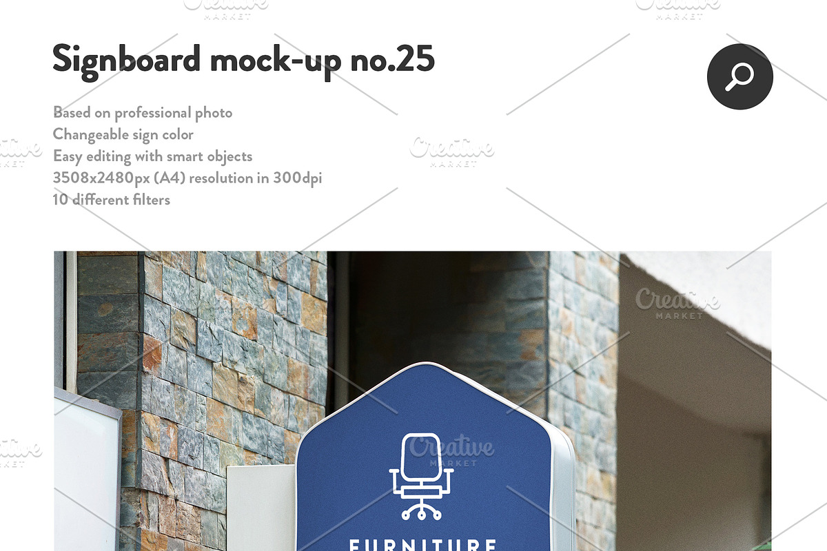 50 sign facade signboard logo mock, a Product Mockup by PrintPixel (Photo 27 of 53)