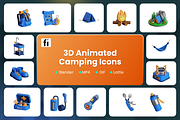 3D Animated Outdoor Adventure Icons, an Object 3D Model by Flat Icons (Thumbnail 2 of 5)