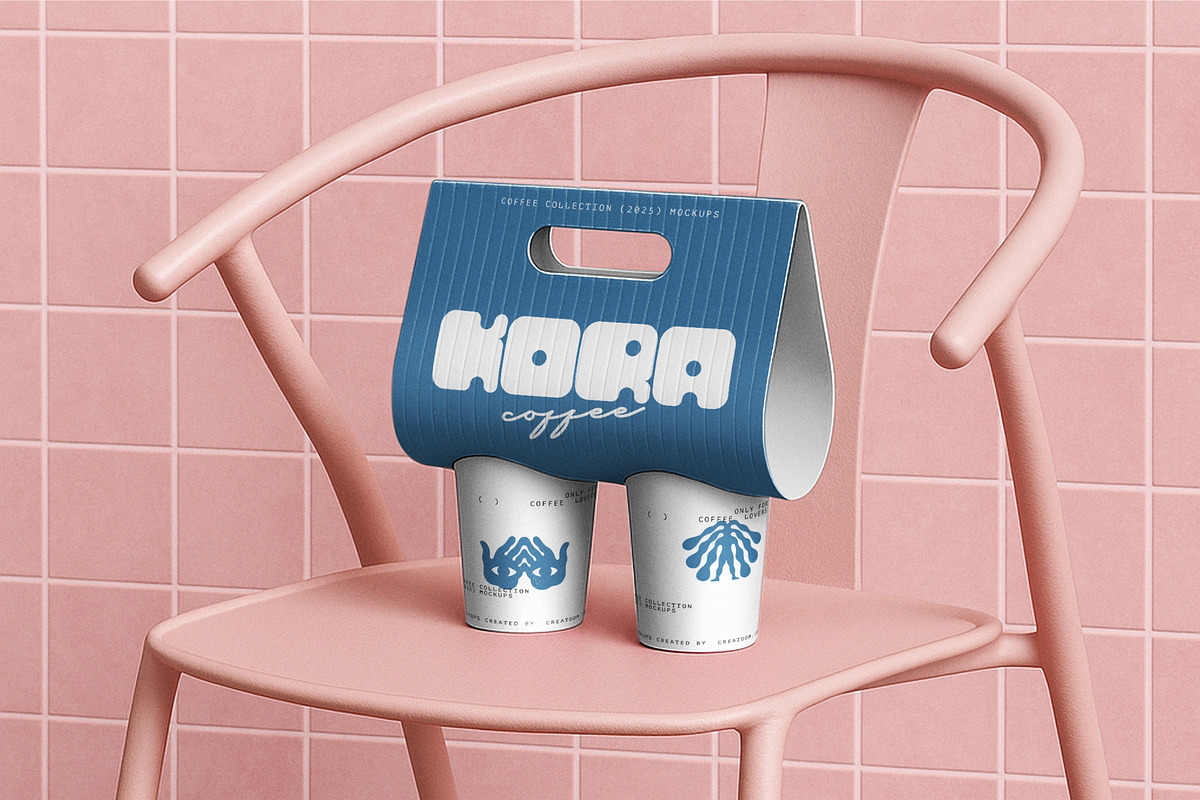 KORA - Coffee branding mockups, a Packaging Mockup by Creatoom (Photo 4 of 11)