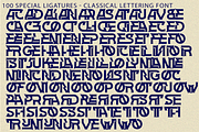 CLASSICAL LETTERING - CYBERPUNK FONT, a Serif Font by 177Studio (Thumbnail 8 of 8)