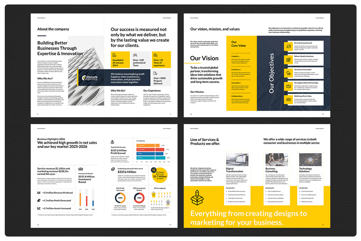 Annual Report, a Brochure Template by StudioGraficso (Photo 8 of 12)
