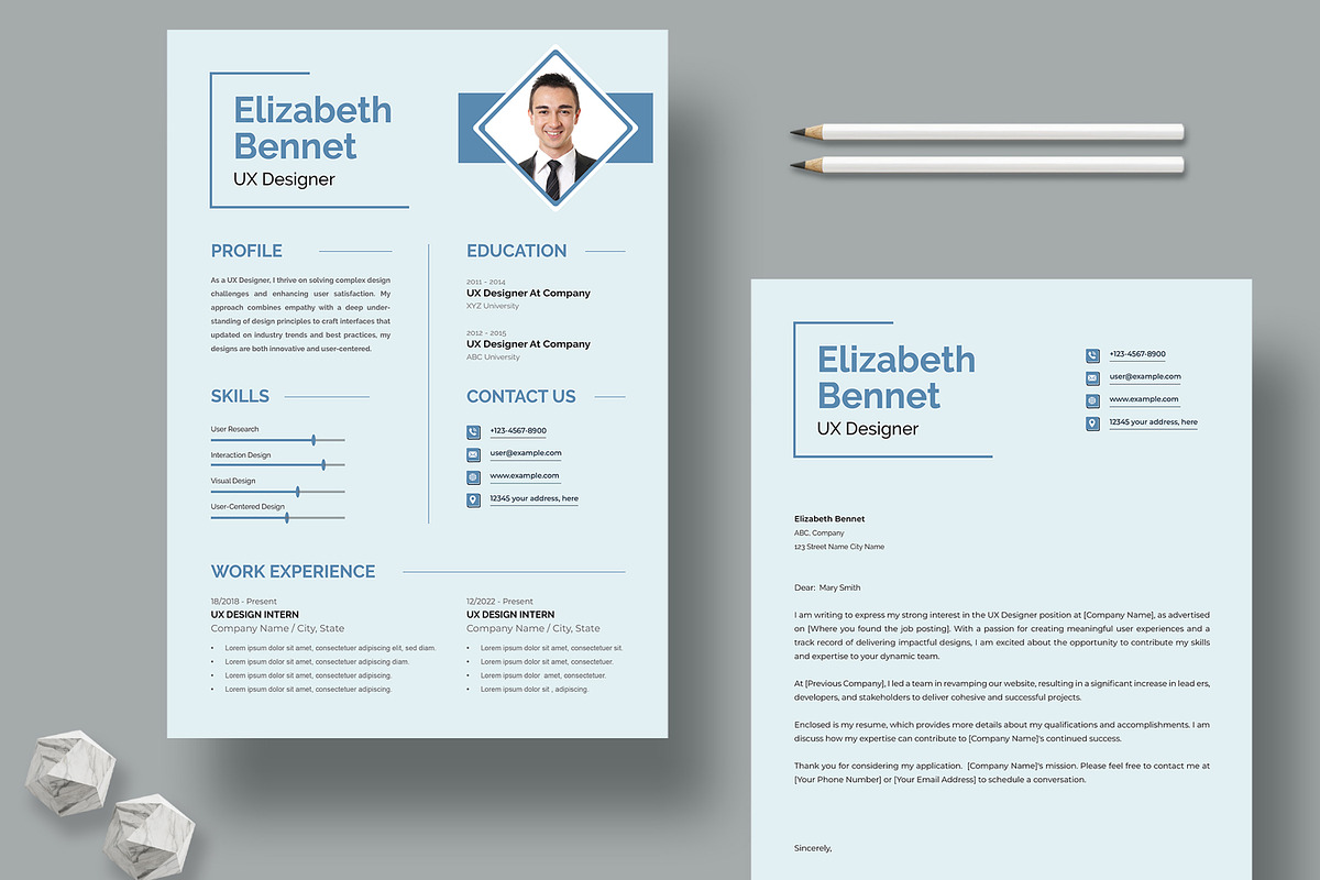 Resume Design Layout, a Resume Template by MightyDesign (Photo 1 of 8)
