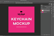 Round Keychain PSD Mockup Design, a Product Mockup by InkCloudDesign (Thumbnail 3 of 3)