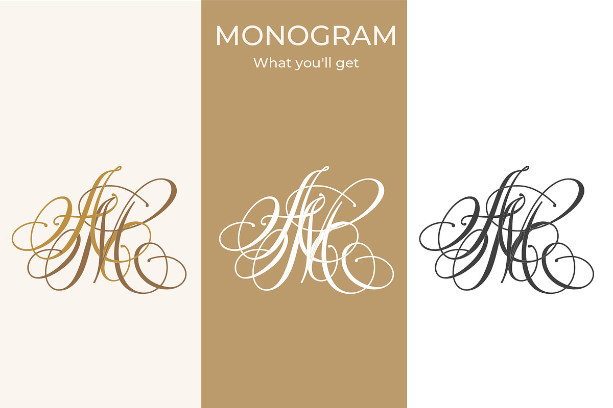 MA AM Wedding Monogram Logo, a Branding & Logo Template by LogoAV (Photo 3 of 6)
