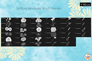 Procreate Flower Stamp Brushes, a Brush Add-On by Karen J (Thumbnail 2 of 5)
