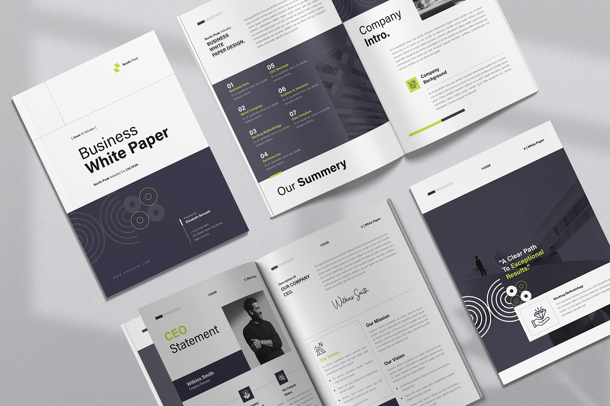 White Paper Template, a Brochure Template by NorthPeak (Photo 2 of 13)