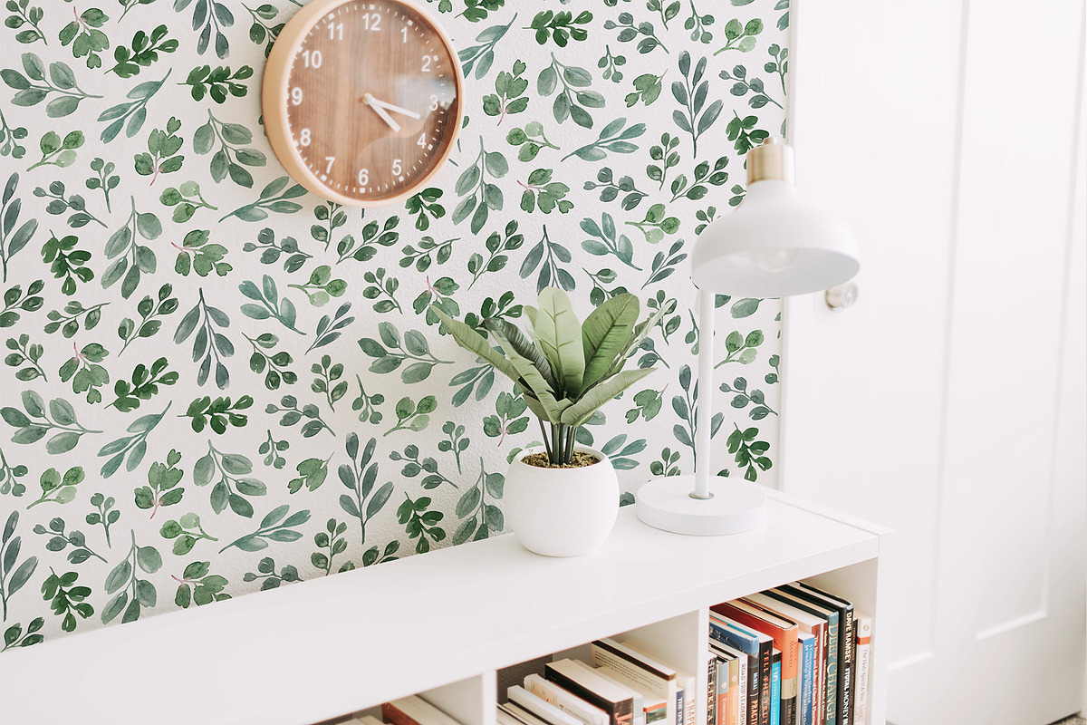 Botanical watercolor floral patterns, a Texture Illustration by alenaganzhela (Photo 6 of 8)