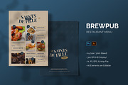 Brewpub - Restaurant Menu, a Print Template by StreaksideStd (Thumbnail 1 of 2)