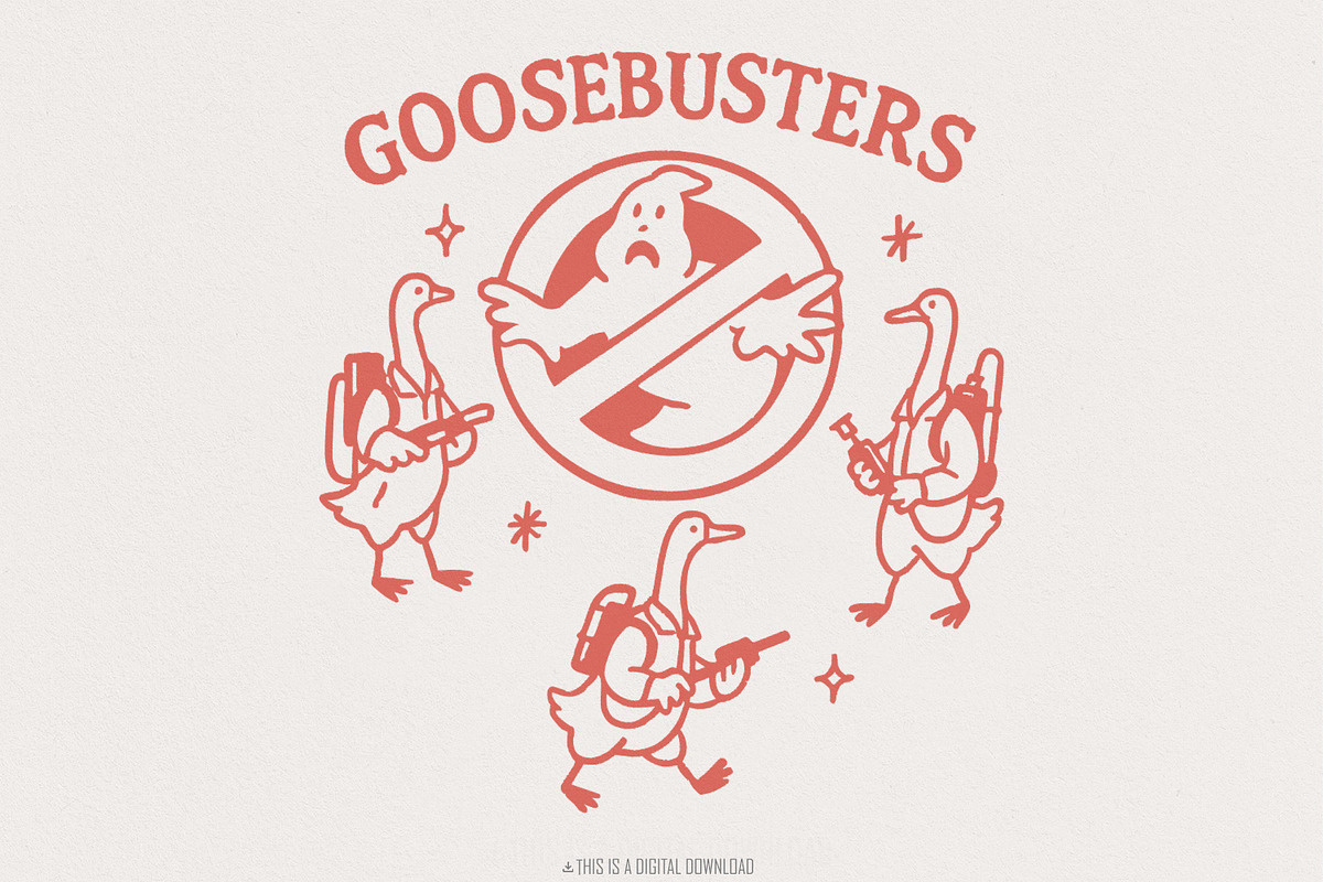 Goosebusters PNG T-Shirt Design, an Illustration by SharpMarketplace (Photo 1 of 9)