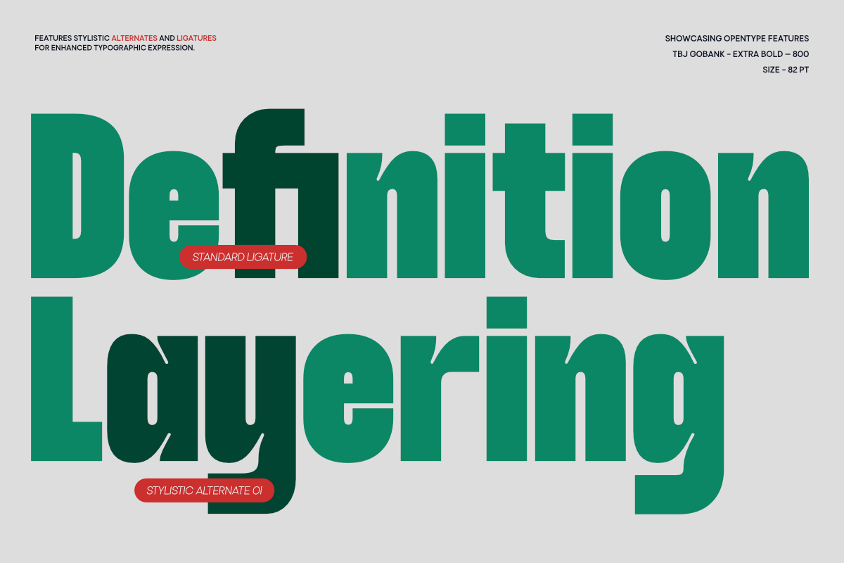 TBJ Gobank Condensed Inktrap Power, a Sans Serif Font by Taboja Studio (Photo 5 of 15)