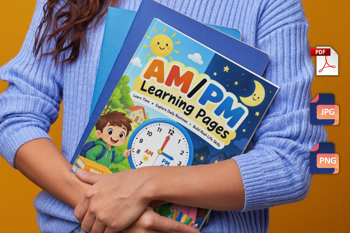 AM/PM Learning Pages, a Stationery Template by Designmela01 (Photo 5 of 6)