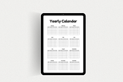 Undated Yearly Calendar Printable, a Stationery Template by The Chaos Project (Thumbnail 7 of 10)