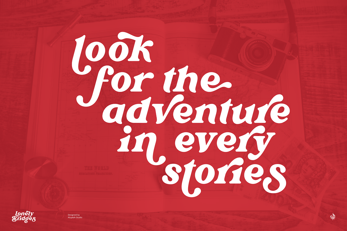 Lonely Bridges, a Serif Font by Aluyeah Studio (Photo 10 of 16)