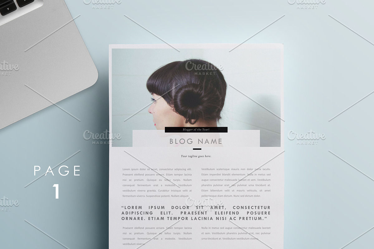 Blog Media Kit Template | 3 Pages, a Resume Template by Blogger Kit Co. (Photo 5 of 7)