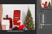 iPhone Christmas Vertical Mockup, an iPhone Mockup by RSplaneta (Thumbnail 2 of 2)