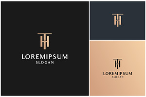 Letter TH or HT Luxury Gold Logo, a Branding & Logo Template by ika trisiana