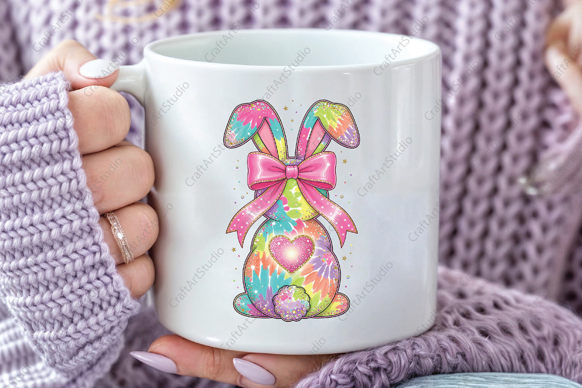 Brushstroke Easter Png, Easter Bow, an Illustration by CraftArtStudio (Photo 3 of 4)