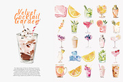 preppy cocktail clipart bundle, a Decorative Illustration by Patishop Art (Thumbnail 6 of 13)
