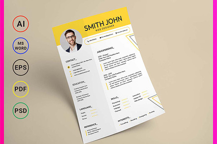 Resume, CV, A4 Resume