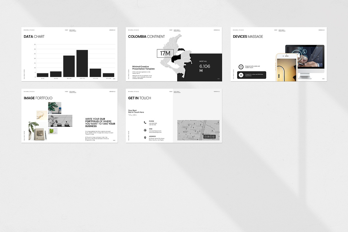 Minimal Studio Presentation Template, a Presentation Template by evgenystudio (Photo 10 of 10)