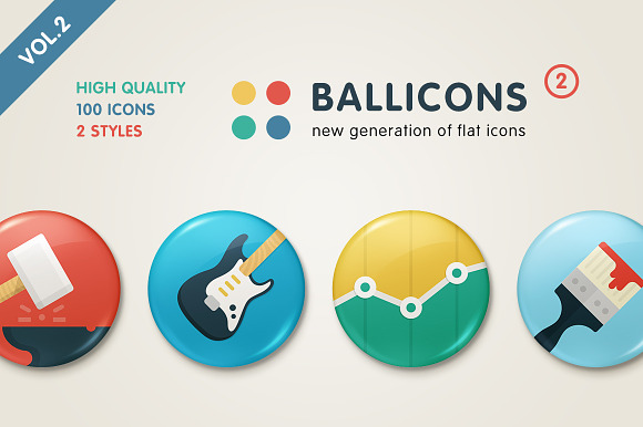 Get Ballicons 2 Vol.2: Flat Icons Set preview 6