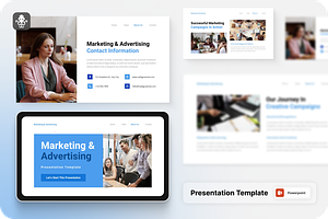 Marketing & Advertising PowerPoint, a Presentation Template by SquidPixey