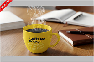 Enamel Mug Mockup, a Product Mockup by Bruno's Shop