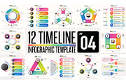 12 Timeline & Infographic Template 4, a Presentation Template by Paperboxshop (Thumbnail 1 of 2)
