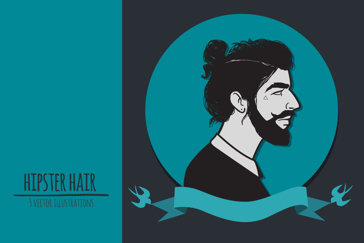 hipster hair, a Person Illustration by adi katz (Photo 1 of 3)