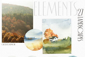 Just AUTUMN Watercolor Collection.