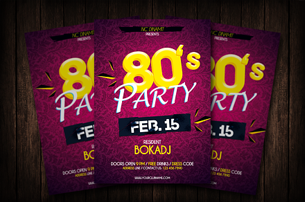 Retro Party Flyer Template