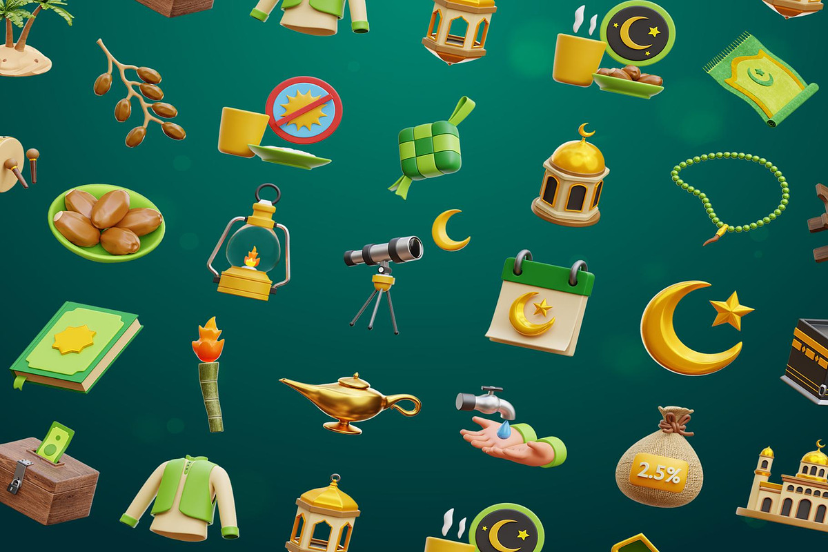 Ramadan and Eid Mubarak 3D Icons, an Object Illustration by Lumina_ui_ux202 (Photo 6 of 6)