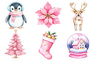 Pastel Christmas Sublimation Clipart, an Illustration by Dream Creation (Thumbnail 2 of 6)