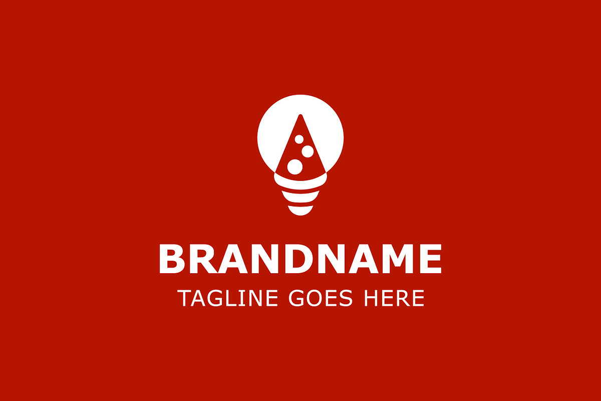 Pizza Bulb Simple Modern Logo, a Branding & Logo Template by Pray Art Design Studio (Photo 2 of 2)