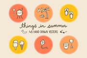 Things in Summer - 48 Vectors, a Food Illustration by Little Pixel Shop (Thumbnail 1 of 5)